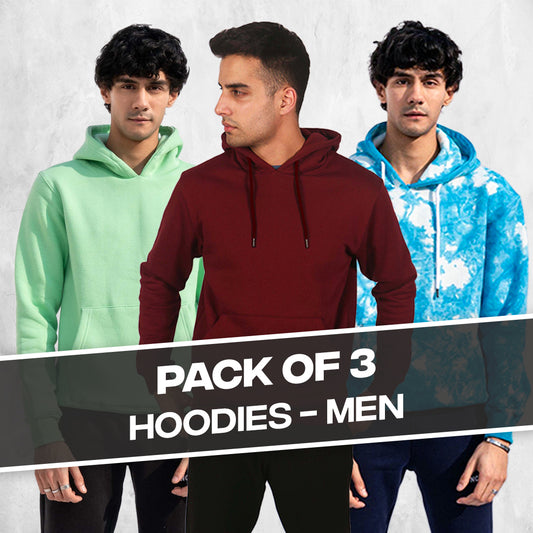 Pack of Three Hoodies -  Men